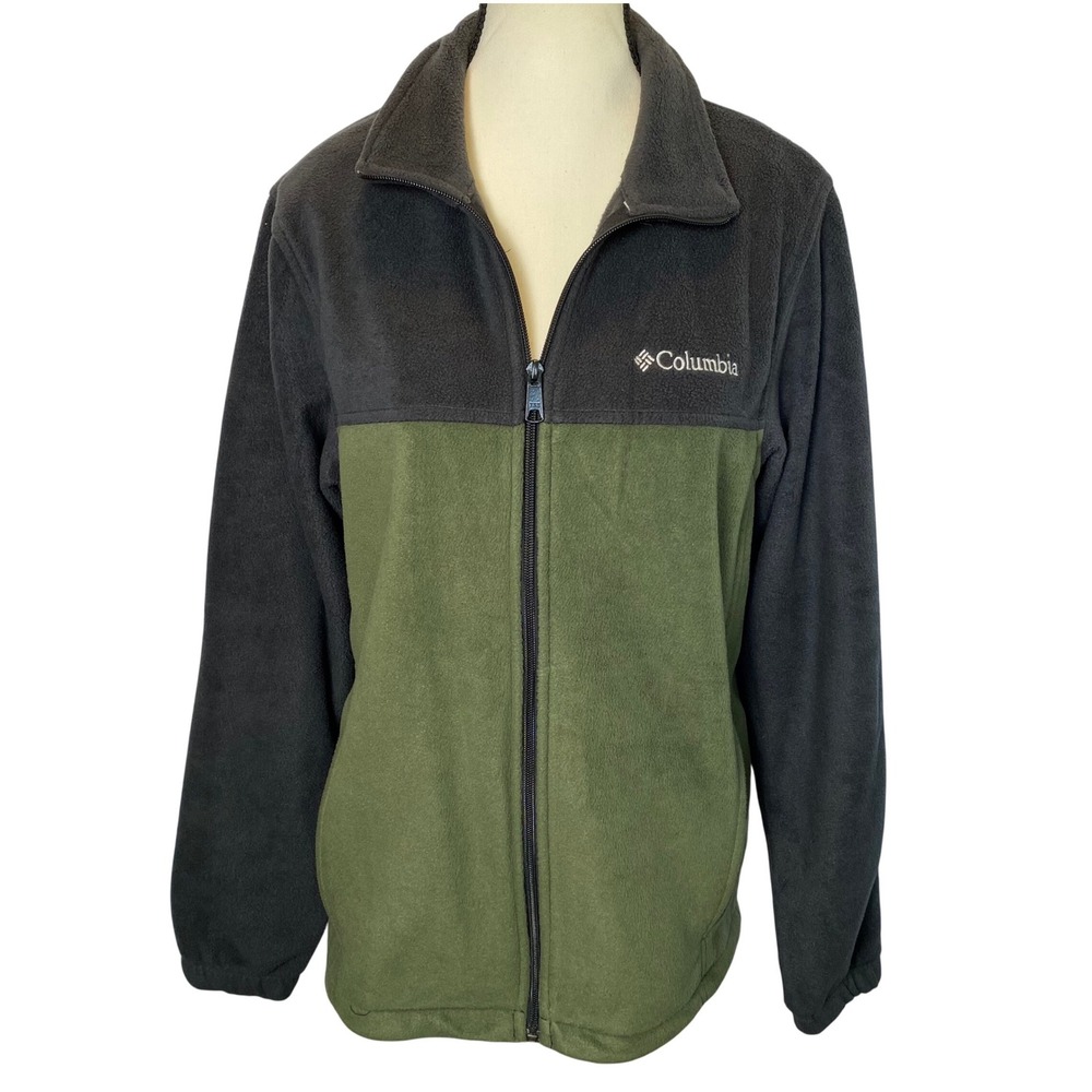 Columbia Men's Steens Mountian Fleece Jacket Small Full Zip Outdoor Adventure